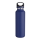 aerial view a navy blue 20 oz basecamp tundra bottle with screw top lid, image 1 of 8