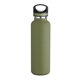 aerial view a olive green 20 oz basecamp tundra bottle with screw top lid, image 1 of 8