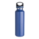 aerial view a blue 20 oz basecamp tundra bottle with screw top lid, image 1 of 9