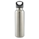 aerial view a silver 20 oz basecamp tundra bottle with screw top lid, image 1 of 7