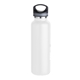 aerial view a white 20 oz basecamp tundra bottle with screw top lid, image 1 of 9