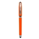 aerial view a orange avendale velvet touch stylus gel pen, image 1 of 2