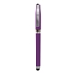 aerial view a purple avendale velvet touch stylus gel pen, image 1 of 2