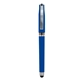 aerial view a royal blue avendale velvet touch stylus gel pen, image 1 of 2