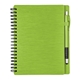 aerial view a lime green mercury notebook pen set, image 1 of 3