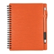 aerial view a orange mercury notebook pen set, image 1 of 3