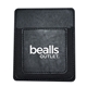 aerial view a black adhesive tech pocket expandable phone wallet holder, image 1 of 2