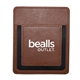 aerial view a brown adhesive tech pocket expandable phone wallet holder, image 1 of 2