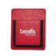 aerial view a red adhesive tech pocket expandable phone wallet holder, image 1 of 4