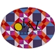 aerial view a oval oval shape soft mouse pad 9x 6.75x 0.125, image 1 of 3