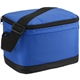 aerial view a royal blue classic 6- can cooler lunch shoulder bag, image 1 of 5