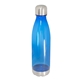 aerial view a translucent blue 24oz pastime tritan(tm) water bottle, image 1 of 2