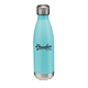 aerial view a seafoam 17 oz cascade stainless steel bottle, image 1 of 2