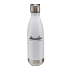 aerial view a white 17 oz cascade stainless steel bottle, image 1 of 2