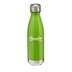 aerial view a lime 17 oz cascade stainless steel bottle, image 1 of 2