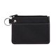 aerial view a black heathered card wallet, image 1 of 7