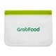 a green/frost reusable big zip food storage bags
