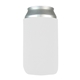 a white full color neoprene collapsible coolie