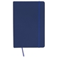 aerial view a navy blue softer jotter pro notepad notebook, image 1 of 4