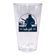 aerial view a clear 16 oz pint glass - gift set of 2, full color digital, image 1 of 4