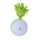 a lime green shaggy twirlerz / mini screen cleaner , full color digial