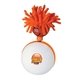 aerial view a orange shaggy twirlerz / mini screen cleaner , full color digial, image 1 of 2
