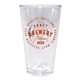 aerial view a clear 16 oz pint glass - gift set of 4, image 1 of 2