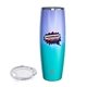 a mermaid snowfox(r) 24 oz beer glass with lid, full color digital
