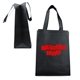 a black thrifty grocery tote bag
