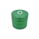 aerial view a green aluminum cannabis grinder, image 1 of 4