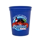 a royal blue cups - on - the - go 16 oz stadium cup with digital imprint