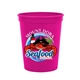 a pink cups - on - the - go 16 oz stadium cup with digital imprint