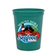 a teal cups - on - the - go 16 oz stadium cup with digital imprint