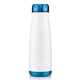 aerial view a white/blue 17 oz urban bottle, image 1 of 3
