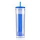aerial view a blue 16 oz the changer tumbler, image 1 of 7