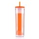 aerial view a orange 16 oz the changer tumbler, image 1 of 9