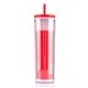 aerial view a red 16 oz the changer tumbler, image 1 of 7