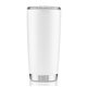 a white/silver 20 oz joe 2 tumbler