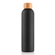 aerial view a black 20 oz soho vacuum insulated bottle, image 1 of 9