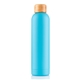 aerial view a blue 20 oz soho vacuum insulated bottle, image 1 of 5