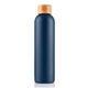 aerial view a navy 20 oz soho vacuum insulated bottle, image 1 of 5