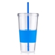 a blue 24 oz burpy tumbler