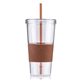 a brown 24 oz burpy tumbler