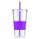 a purple 24 oz burpy tumbler