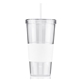 a white 24 oz burpy tumbler