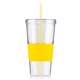 a yellow 24 oz burpy tumbler