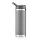 aerial view a grey 18 oz pioneer bottle, image 1 of 3