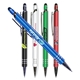 a group of halcyon(r) vortex metal pen / stylus, full color digital