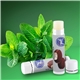 aerial view a peppermint promotional lip balm with natural beeswax formula, image 1 of 2