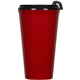 aerial view a metallic red tumbler with black liner 16 oz infinity 2 tumbler, image 1 of 2